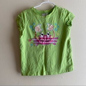5/$50 HANNA ANDERSSON 110/5 Crab Appliqué Shirt